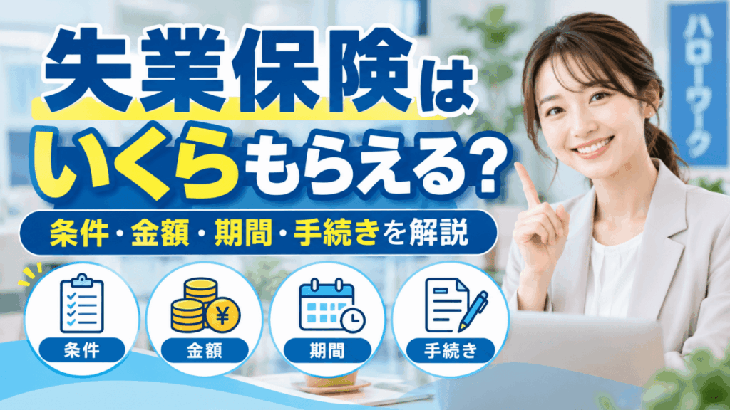 失業保険はいくらもらえる？条件・金額・期間・手続きを解説